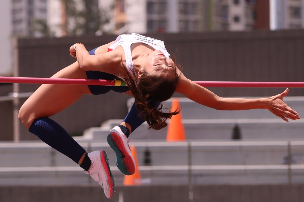 High jumper Cecilia Yeung targets September’s National Games in Xian as her first major event after recovering from a career threatening Achilles tendon injury sustained in 2019. Photo: May Tse
