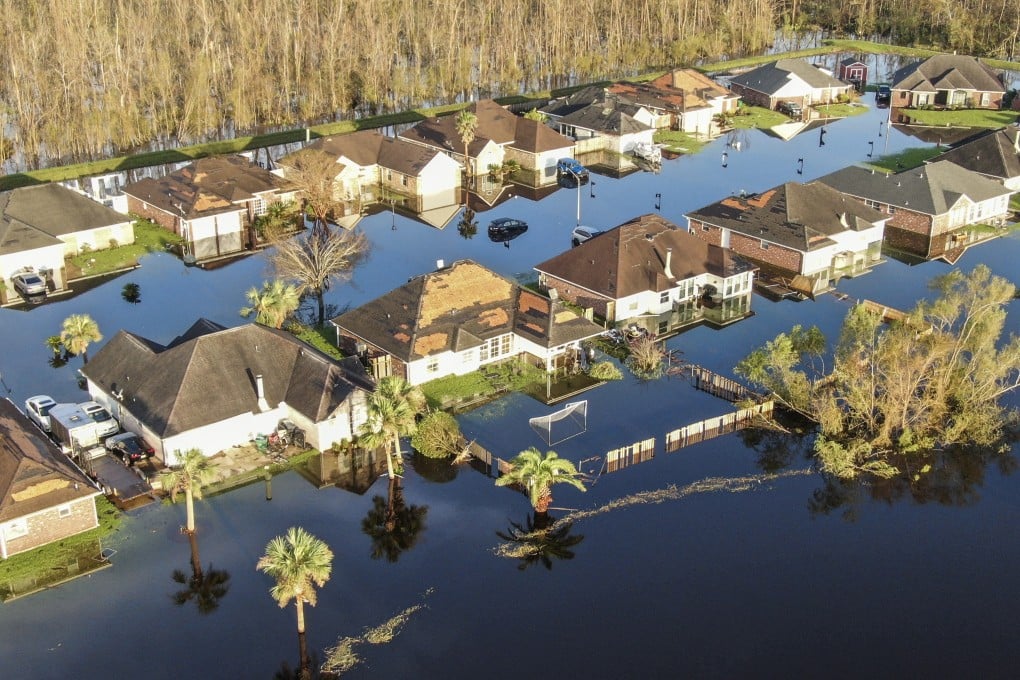 Damage caused by Hurricane Ida is seen in La Place, Louisiana. Photo: EPA-EFE