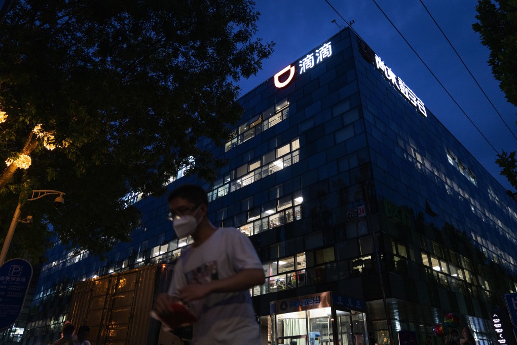 China’s tech-sector crackdown intensified soon after Didi Global completed its US$4.3 billion stock offering in New York in late June, triggering a sell-off. Photo: Bloomberg