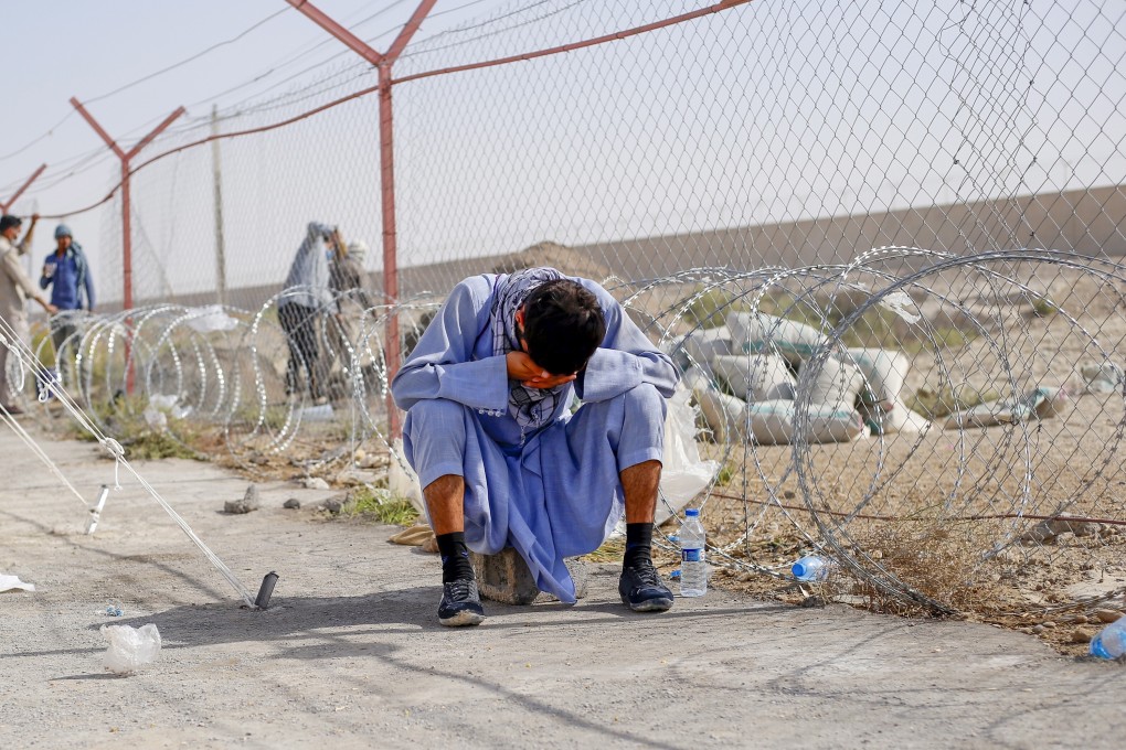 An Afghan refugee at the Iran-Afghanistan border in Sistan-Blochestan province, southeastern Iran on August 16. Photo: Iranian Red Crescent