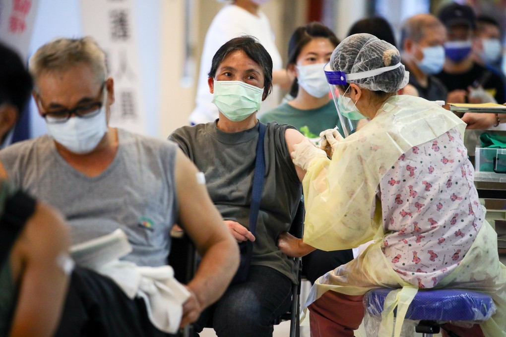 Taiwan’s vaccination roll-out has been slow and it has struggled to secure enough doses. Photo: Bloomberg