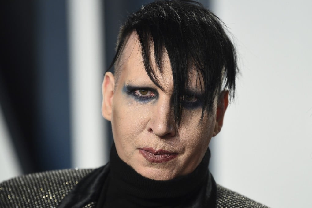 Marilyn Manson is accused of spitting and blowing snot at a videographer in 2019. Photo: AP