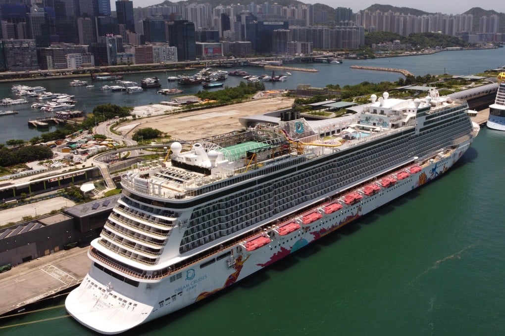 Since the end of July, some 20,000 people have taken “cruises to nowhere” aboard the Genting Dream (pictured). Photo: Martin Chan