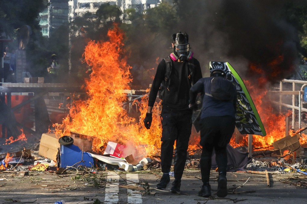 The five students sentenced on Friday were arrested near the scene of a violent November 2019 protest close to the Chinese University campus. Photo: Felix Wong