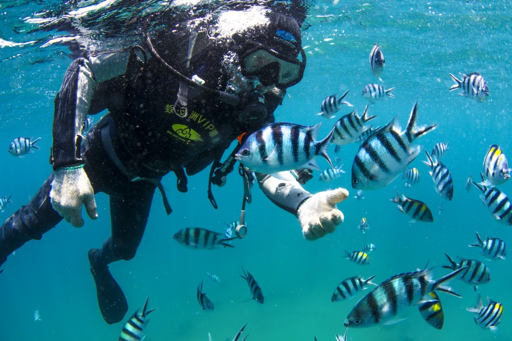 China lags in protecting fish and invertebrate stocks and aquatic plants, as well as coral reefs. Photo: Xinhua