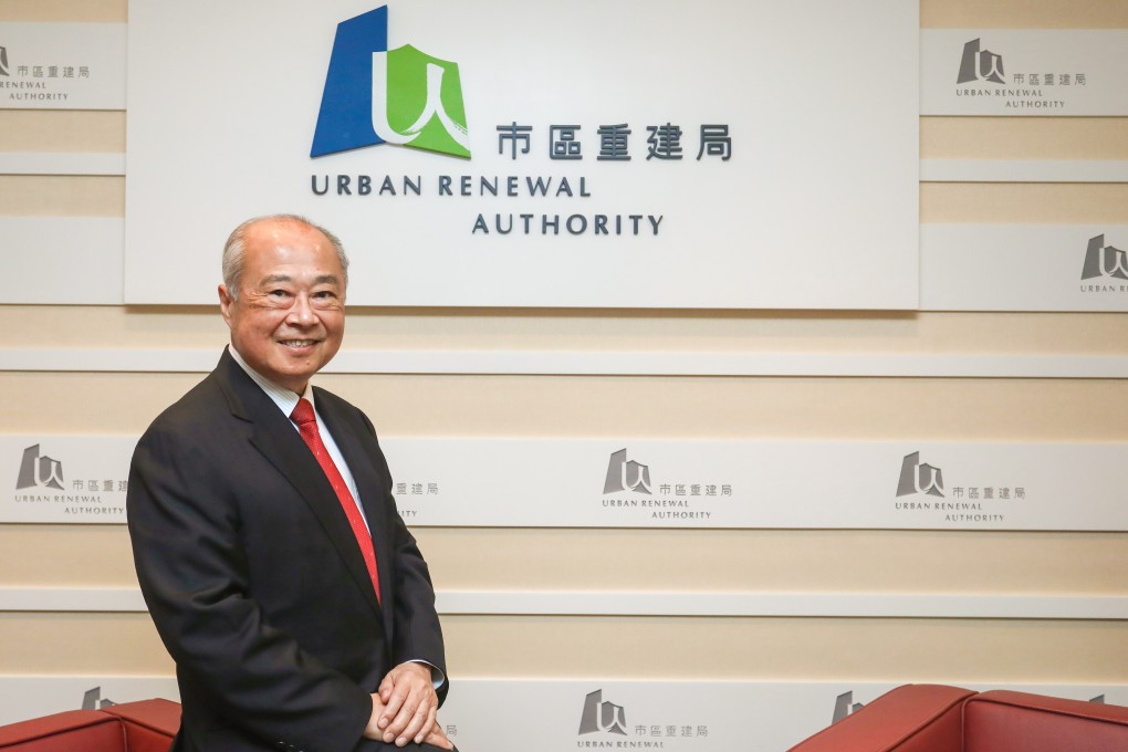 Urban Renewal Authority chairman Chow Chung-kong spoke to the Post about his agency’s efforts to increase the number of flats it builds each year. Photo: Jonathan Wong