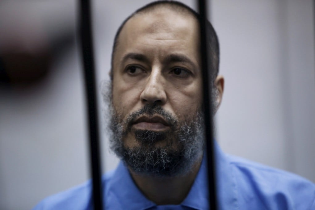 Saadi Gaddafi, son of former Libyan leader Muammar Gaddafi, at a hearing in Tripoli, Libya in 2016. Photo: Reuters