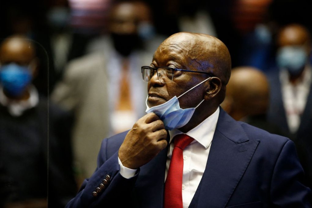 Former South African President Jacob Zuma during his corruption trial in Pietermaritzburg, South Africa in May. Photo: AFP via Getty Images