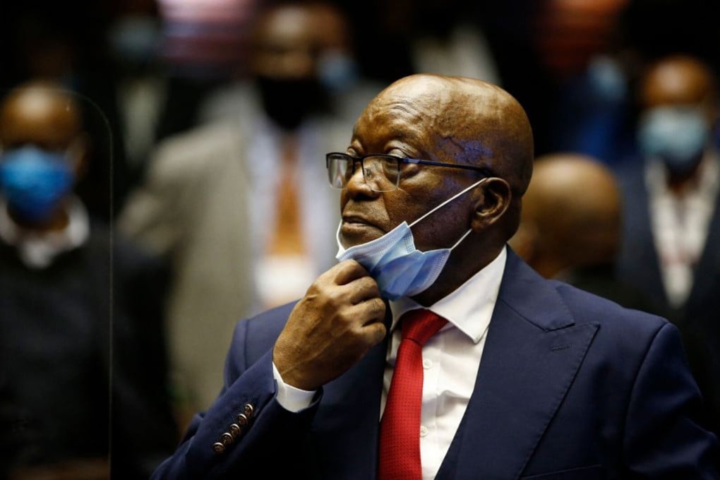 Former South African President Jacob Zuma during his corruption trial in Pietermaritzburg, South Africa in May. Photo: AFP via Getty Images