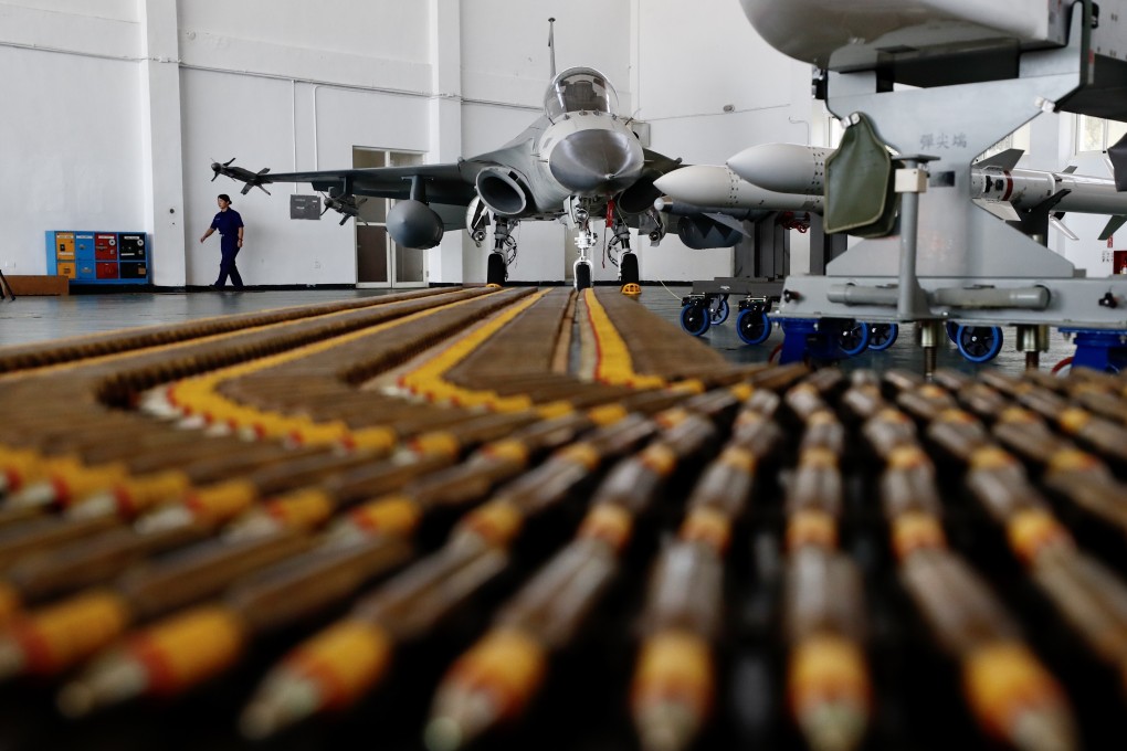 Taiwan’s defence ministry is seeking an increase of nearly 10 per cent in the next financial year to cover the costs of responding to the rising number of PLA warplanes flying towards the island. Photo: EPA-EFE