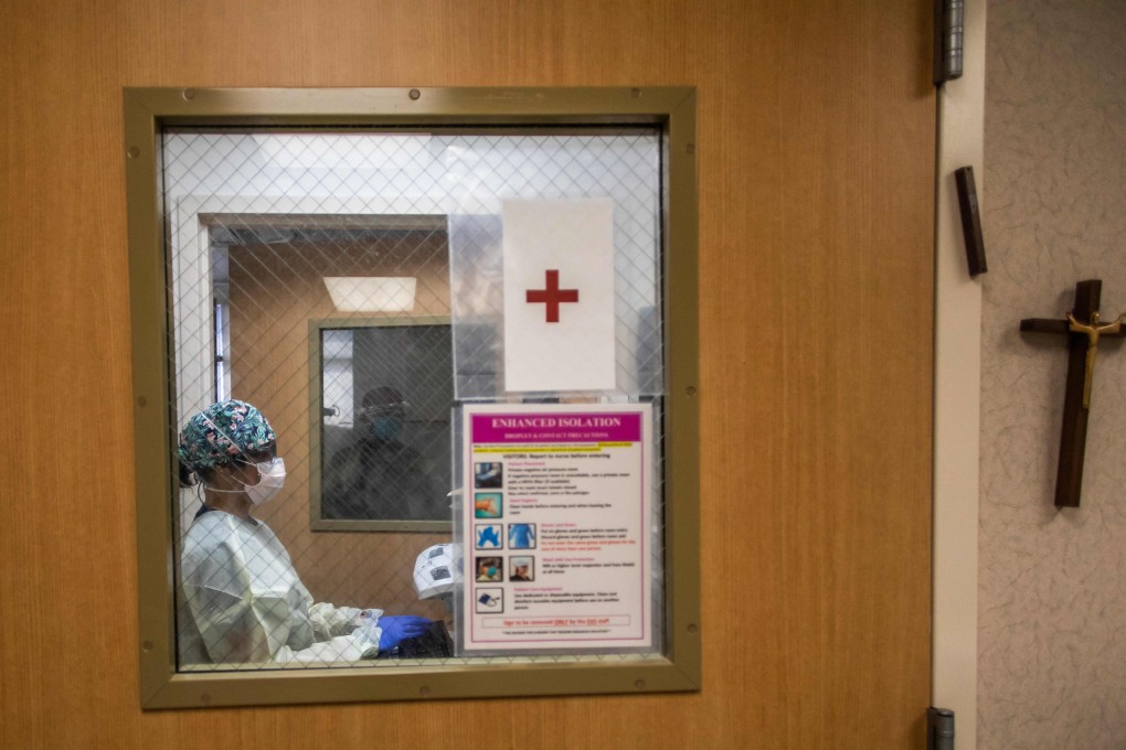 A cardiovascular intensive care unit at Providence Cedars-Sinai Tarzana Medical Centre in Tarzana, California. Photo: AFP