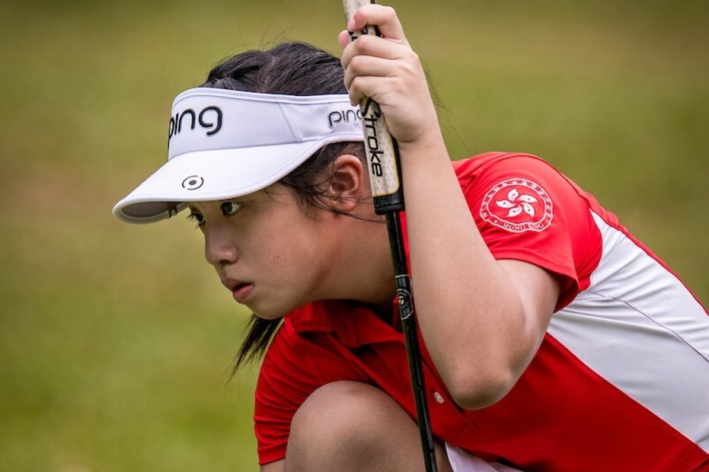 Hong Kong junior golfer Arianna Lau at an EFG pro-am event at the Hong Kong Golf Club, Fanling in 2020. Photo: Ike Images