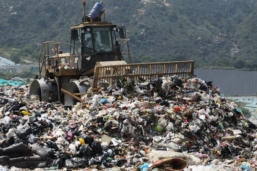 Hong Kong’s recycling rate has been flagging in recent years, hovering at just 29 per cent of the 15,637 tonnes of municipal solid waste sent to landfill in 2019. Photo: Edward Wong