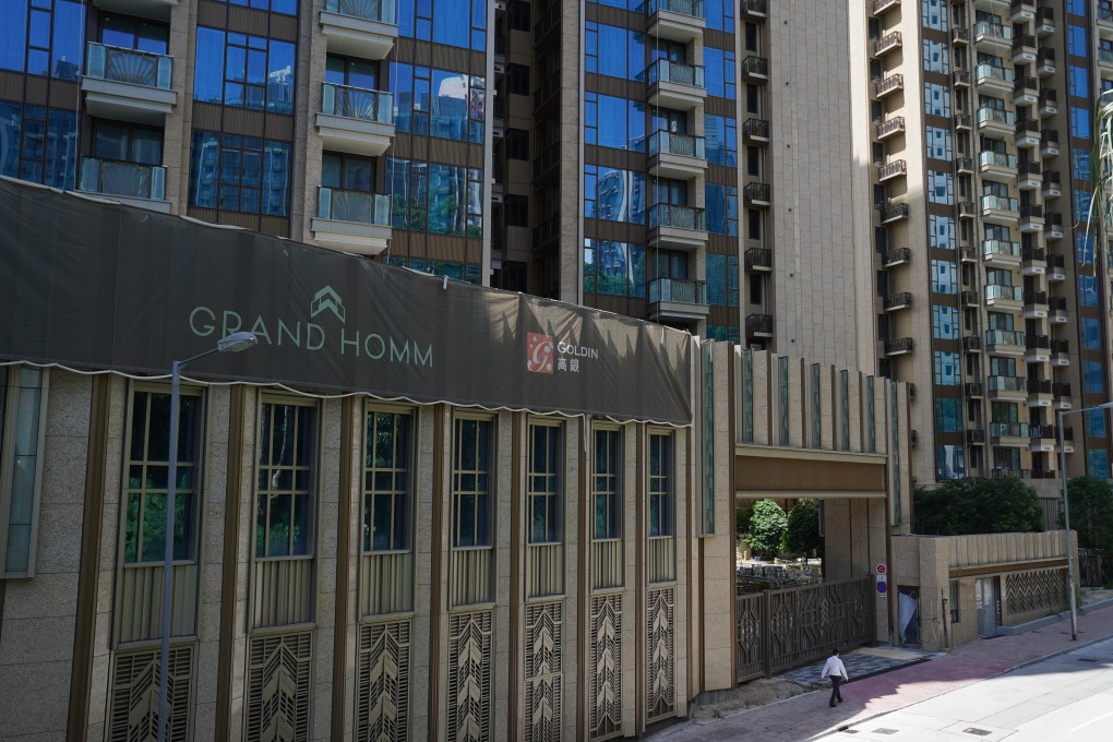 Entrance of Gold Topmont’s Grand Homm luxury residential project at the Ho Man Tin area of Hong Kong’s Kowloon district, on 7 September 2021. Photo: Sam Tsang.