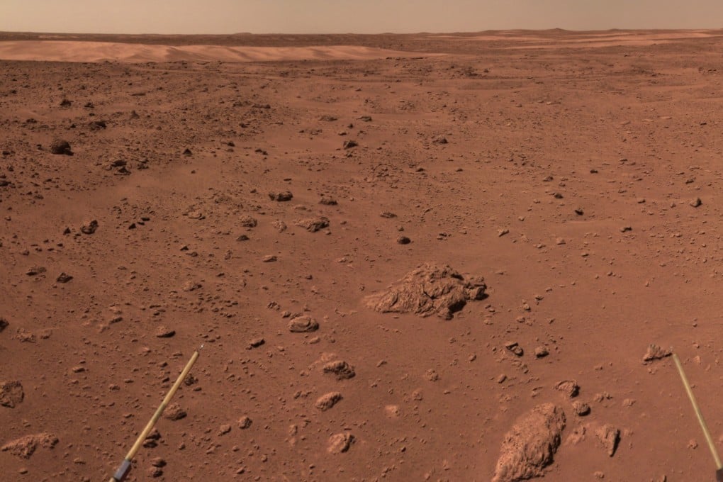 The rover Zhu Rong has been exploring Mars during China’s first independent mission to the planet. Photo: CNSA/Handout via Xinhua