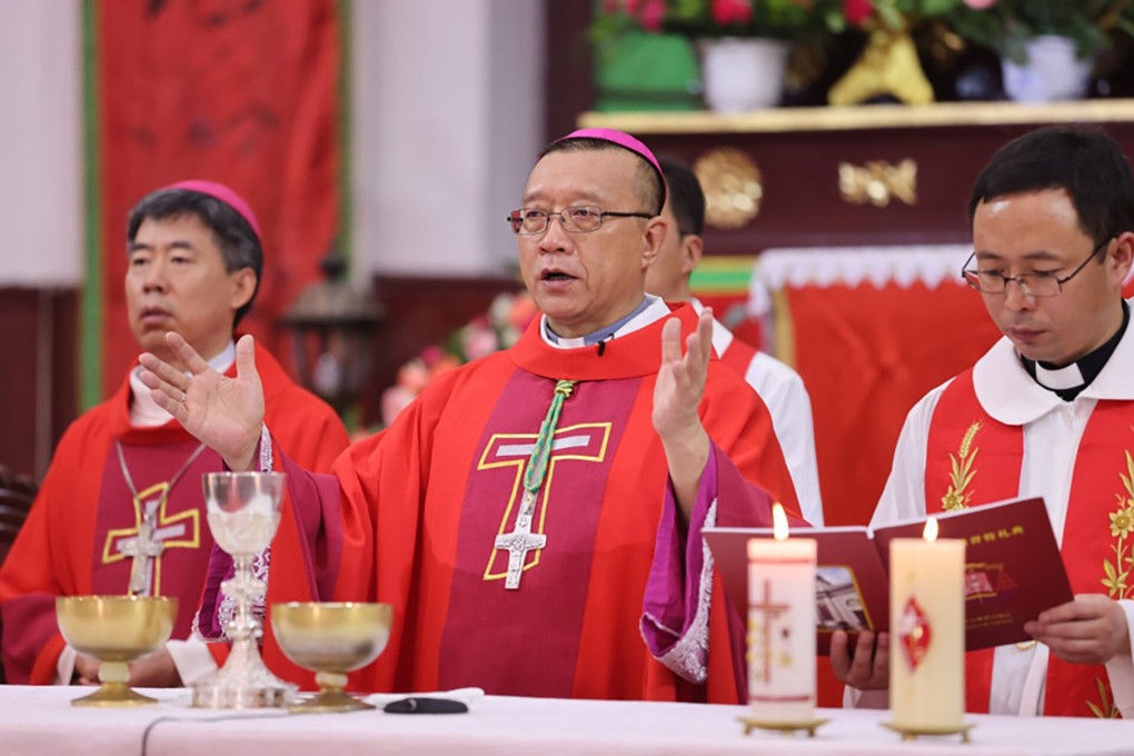 Cui Qingqi attends his consecration ceremony in Wuhan on Wednesday. Photo: Handout