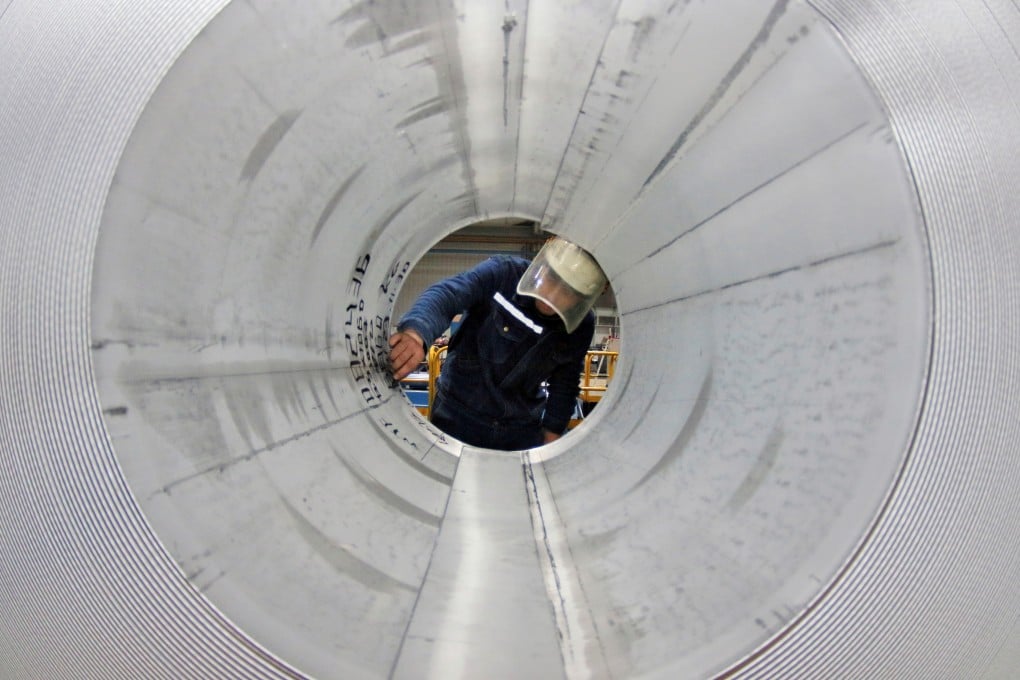 China’s official producer price index (PPI) rose by 9.5 per cent in August from a year earlier, compared with 9 per cent in July. Photo: Reuters