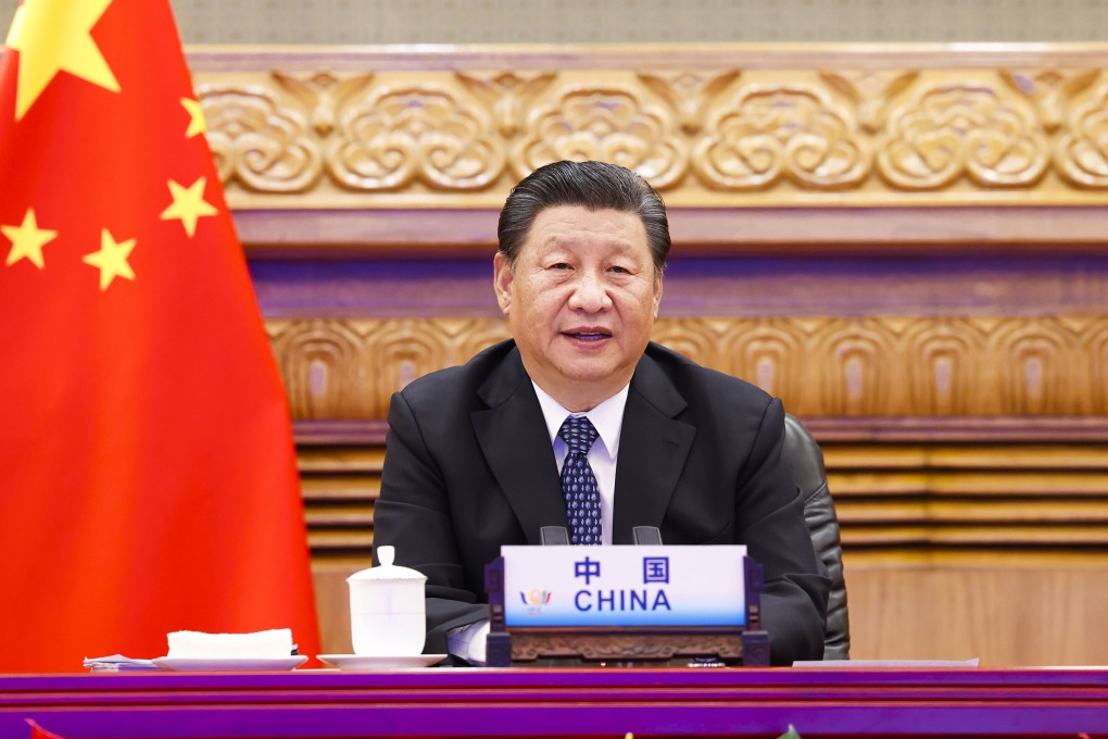 Chinese President Xi Jinping attends the a BRICS summit via video link in Beijing, China on Thursday. Photo: Xinhua