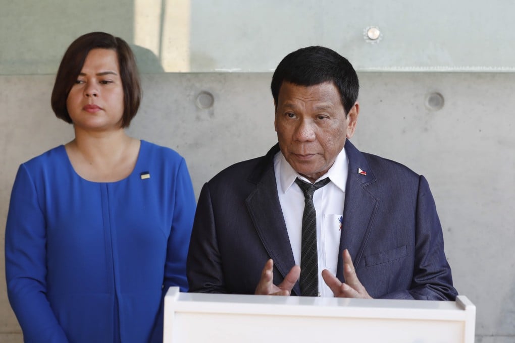Philippine President Rodrigo Duterte, who is prevented from seeking another term, accepted his party’s nomination for vice-president amid speculation that he wants his daughter Sara to extend his presidential dynasty. Photo: EPA-EFE