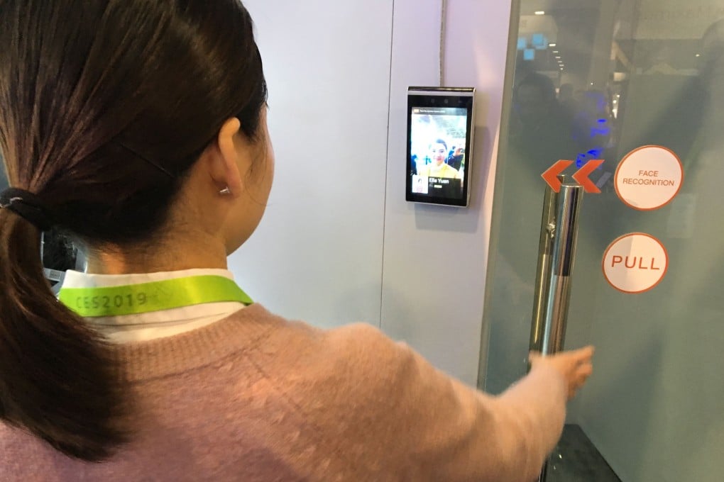 Tuya employee Ella Yuan demonstrates the company’s facial recognition system at the Consumer Electronics Show in Las Vegas on January 9, 2019. Three US senators are calling for the Chinese Internet of Things platform operator to be added to a list of sanctioned Chinese companies, citing national security concerns. Photo: AFP
