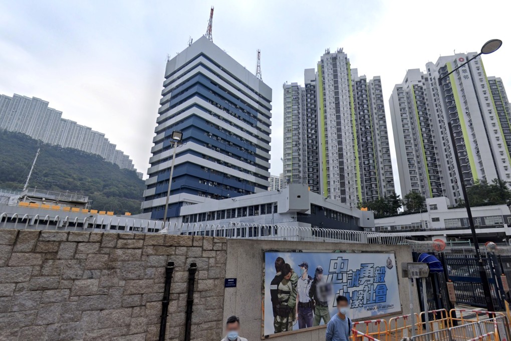 The Kwai Chung Police Station, where a car chase involving suspected triad members finally ended. Photo: Handout