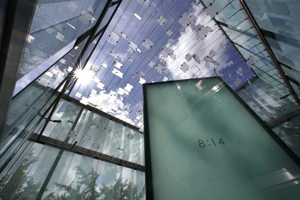 The 9/11 memorial at Logan International Airport in Boston, the departure point for both jetliners that flew into the World Trade Centre towers. The memorial is etched with the names of those who died aboard American Airlines Flight 11 and United Airlines Flight 175, including Betty Ann Ong. Photo: AP