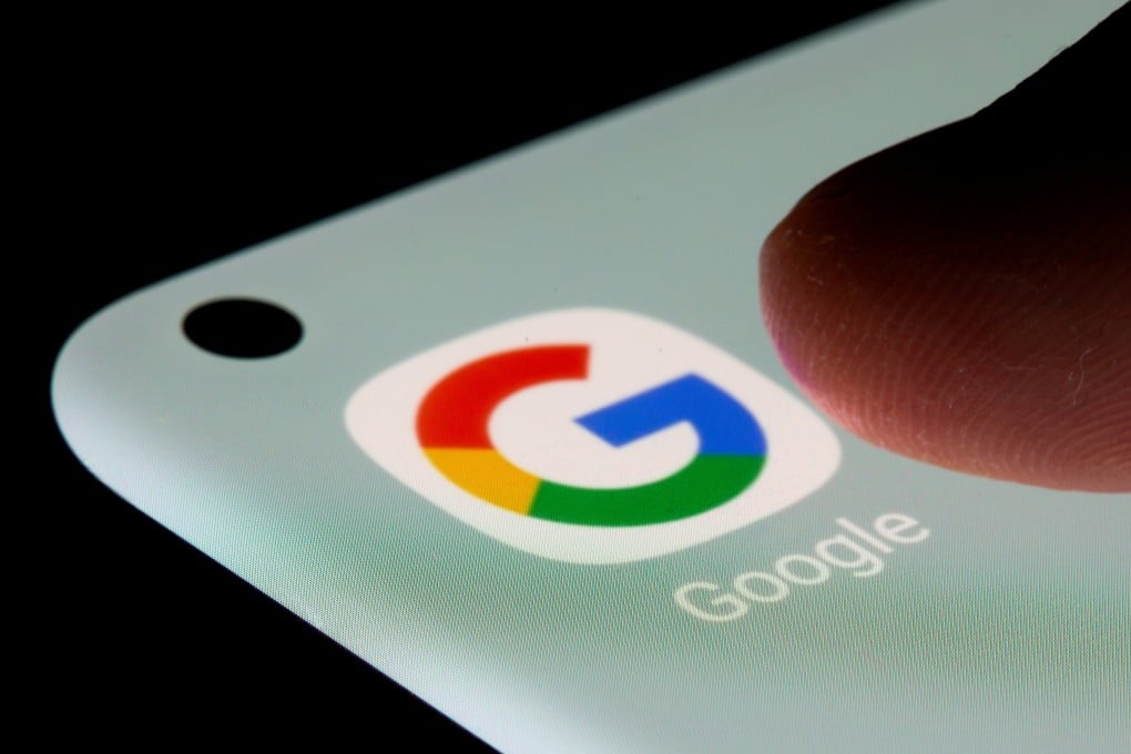 The Google app seen on a smartphone on July 13. South Korea fined Google US$177 million over agreements with smartphone makers that prevented prominent gadget brands from developing their own versions of Android. Photo: Reuters