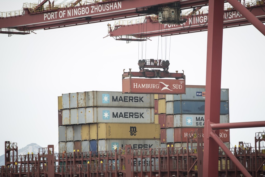 China’s Ningbo-Zhoushan Port (above) and Shanghai Port both resumed some operations after Typhoon Chanthu was downgraded on Tuesday. Photo: Bloomberg