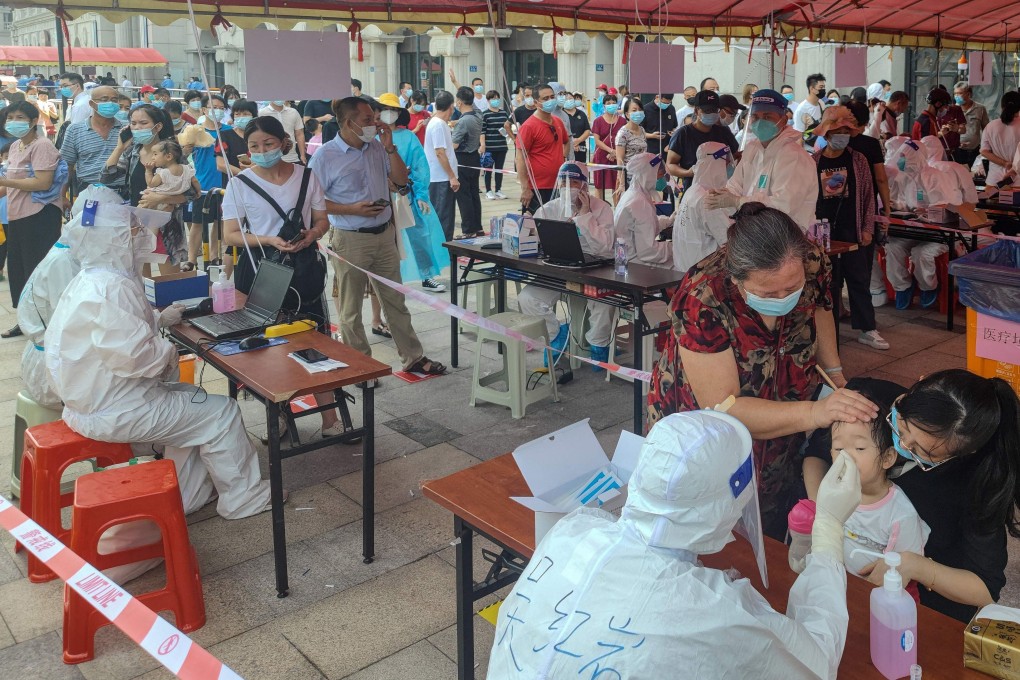 Across Fujian province, 60 new infections were reported on Monday, bringing the total number to 135. Photo: AFP