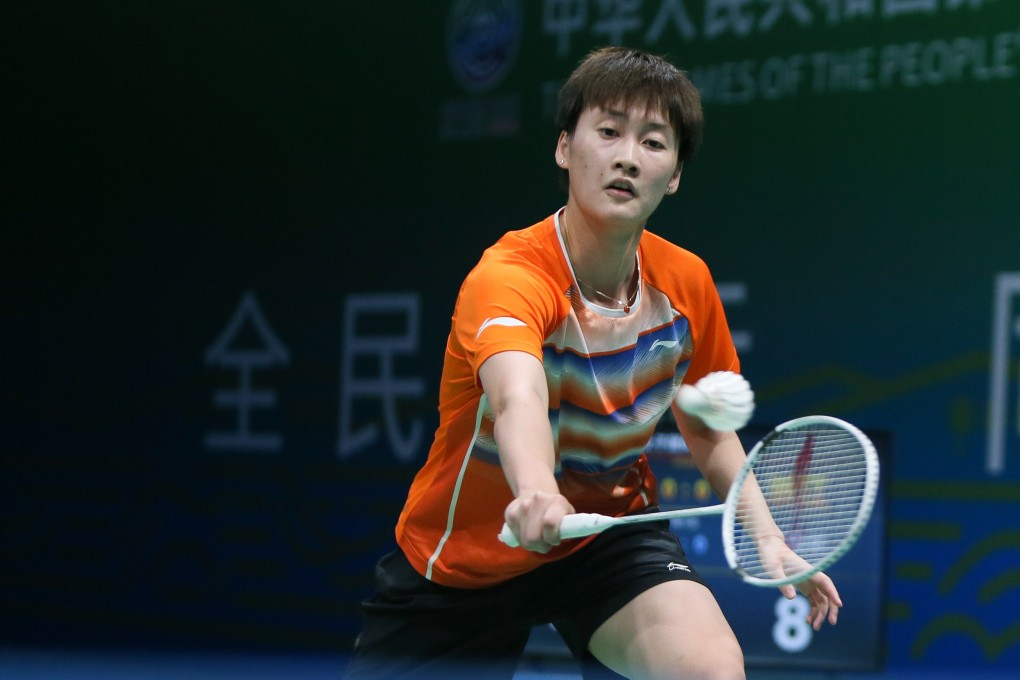 Olympic champion Chen Yufei during a qualifying match for China’s 14th National Games which officially open in Xian on Wednesday. Photo: Getty Images