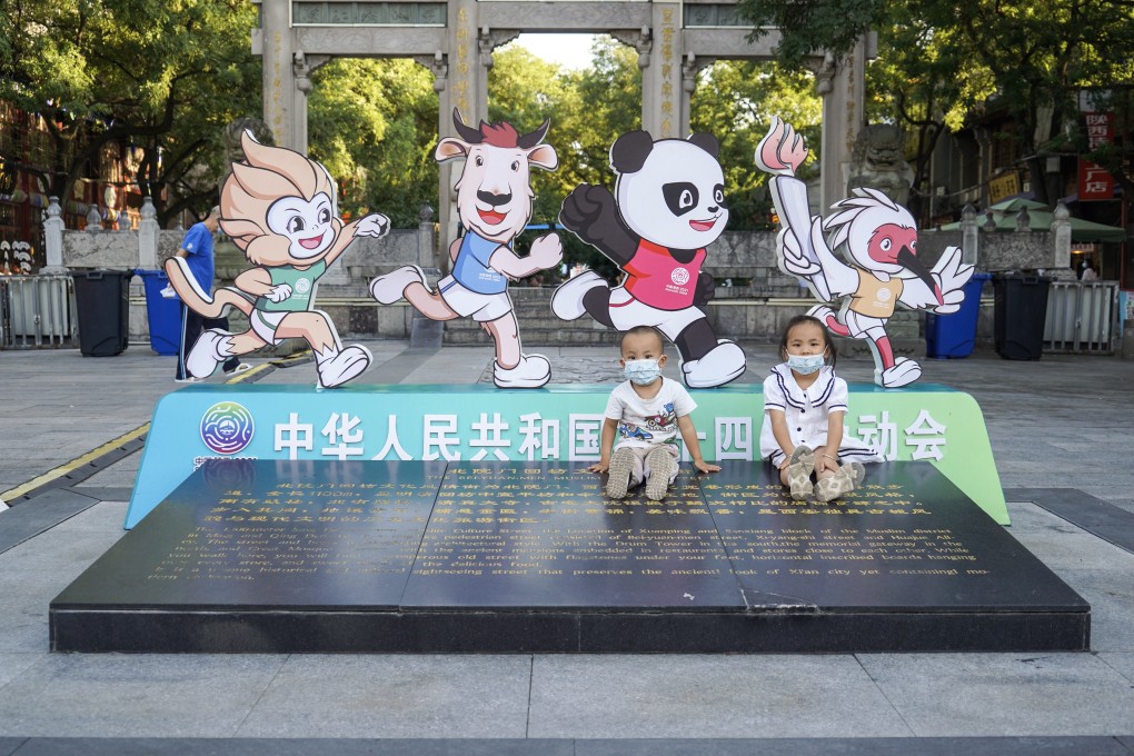 The countdown has begun to the opening of the National Games in Xian. Photo: Tom Wang