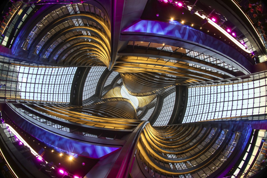 The atrium at Leeza Soho in Beijing. Photo: Simon Song