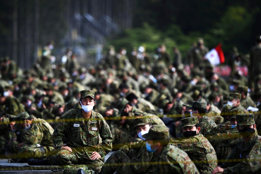 The Japan Ground Self-Defence Forces’ annual live fire exercise at the Higashi-Fuji firing range in 2020. Photo: Reuters