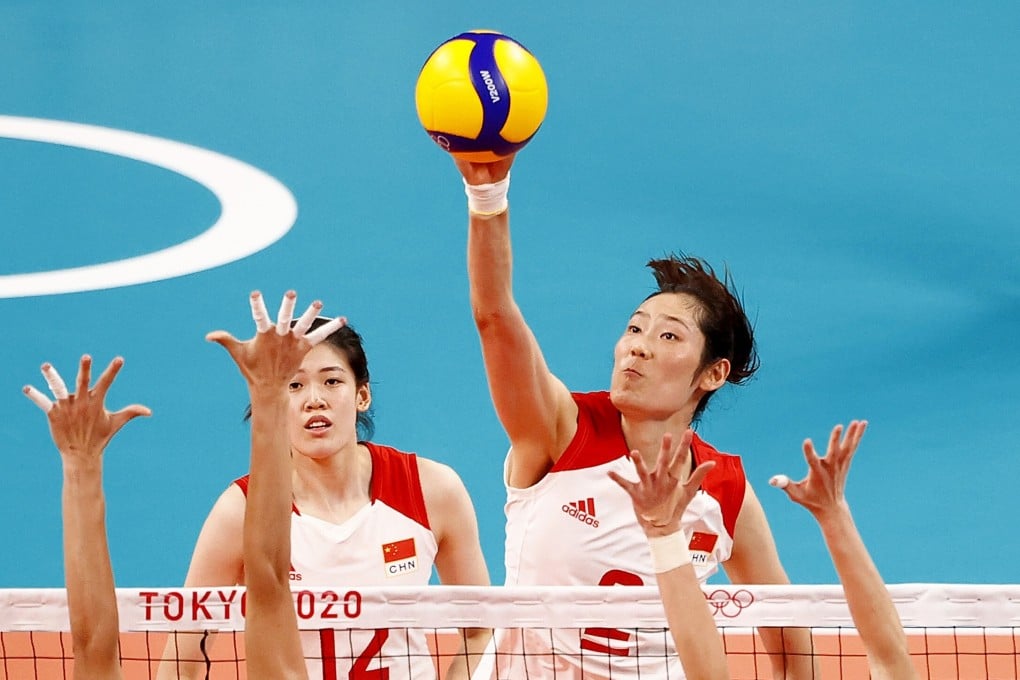 Zhu Ting in action for China at Tokyo 2020. Photo: Reuters