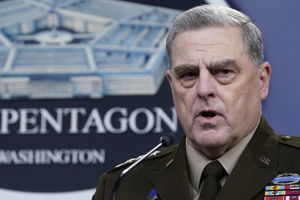 A new book by Washington Post journalists Bob Woodward and Robert Costa says General Mark Milley told China’s General Li Zuocheng that he would warn his counterpart in the event of a US attack. Photo: AP
