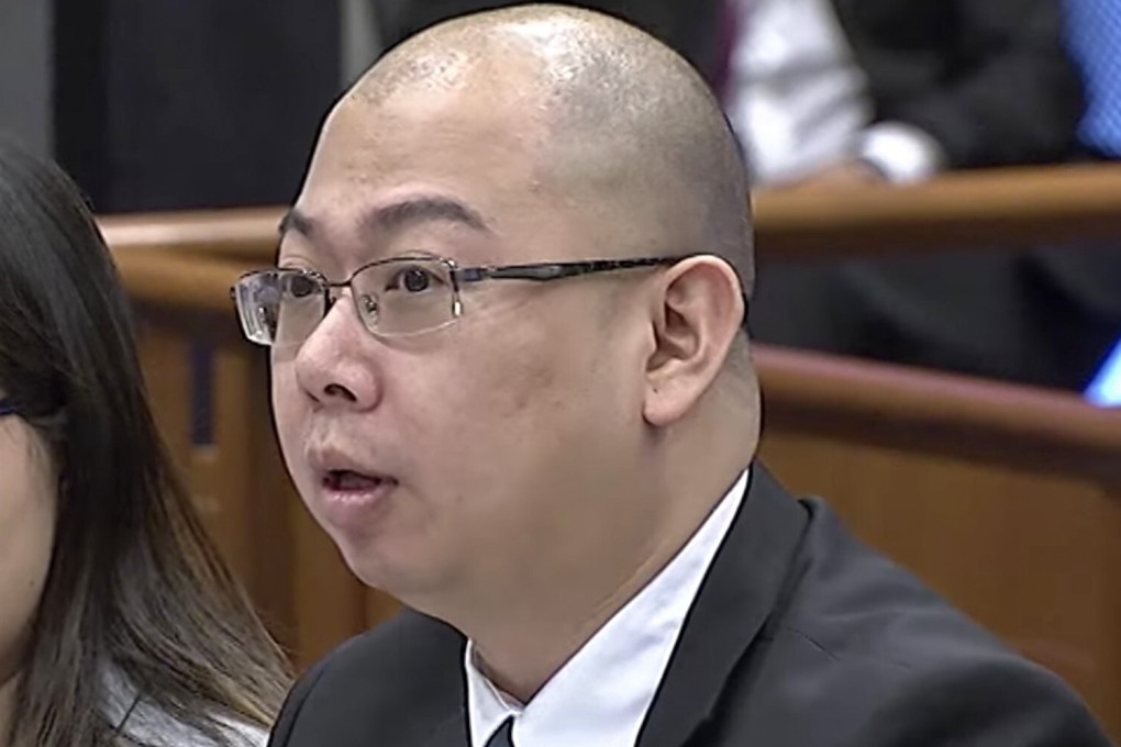 === PHOTO CAPTURED ONLINE===Terry Xu (right), chief editor of the Online Citizen, at a public hearing in Singapore on the definitions of facts and truth. Photo: govsg youtube screenshot