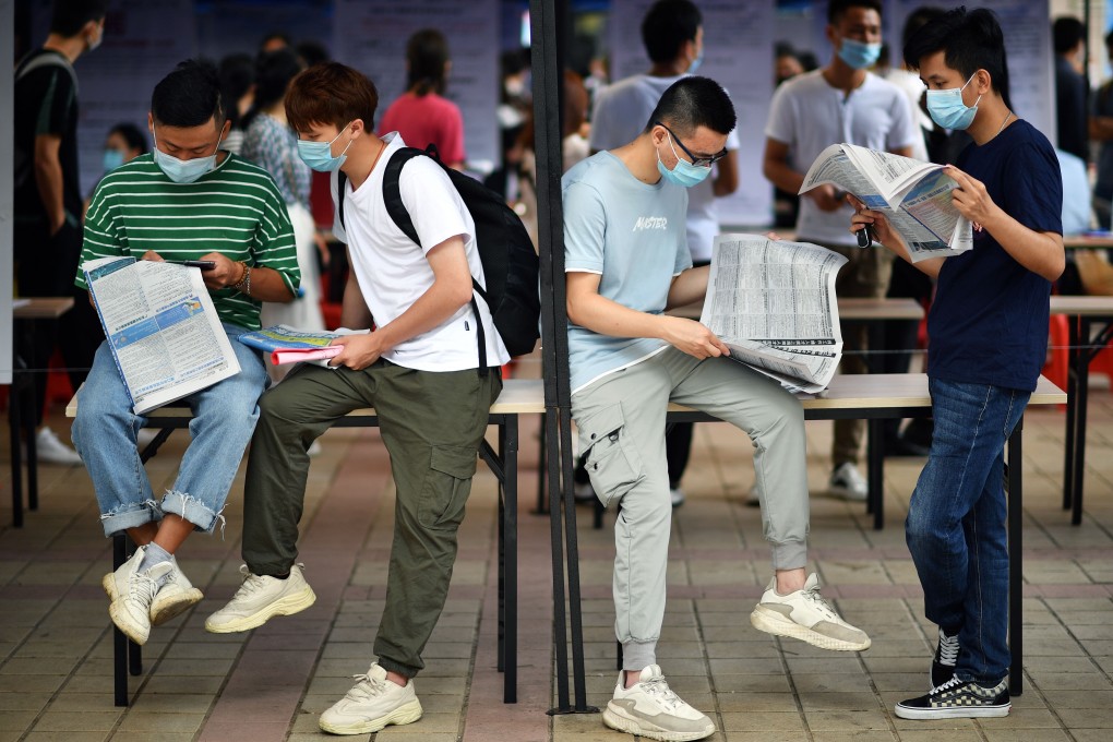 Beijing policymakers say stabilising China’s job market is a priority, as many high school and college graduates struggle to find work. Photo: Xinhua