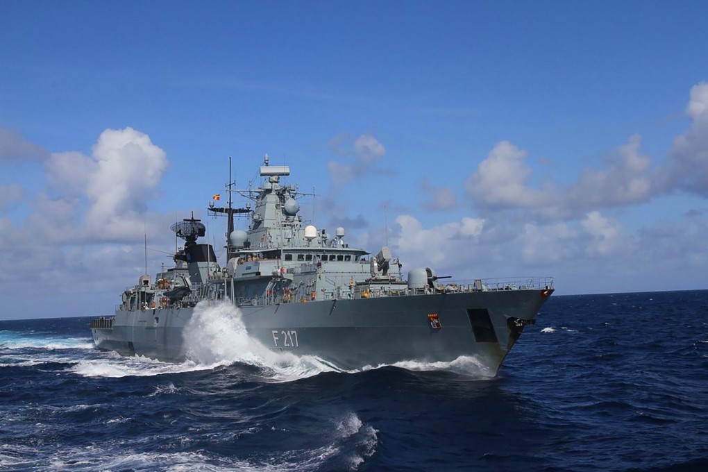 The German frigate Bayern set off in early August on a six-month mission. Photo: Twitter