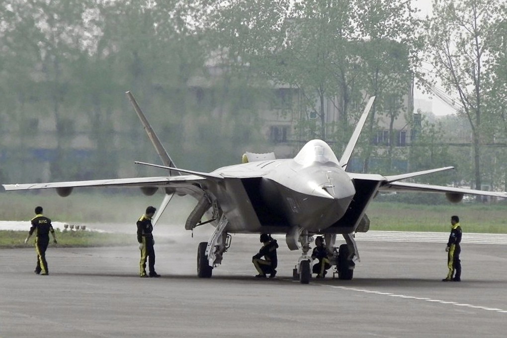 The Chinese military’s J-20, also known as Mighty Dragon, is limited by its Russian engine, analysts say. Photo: AP