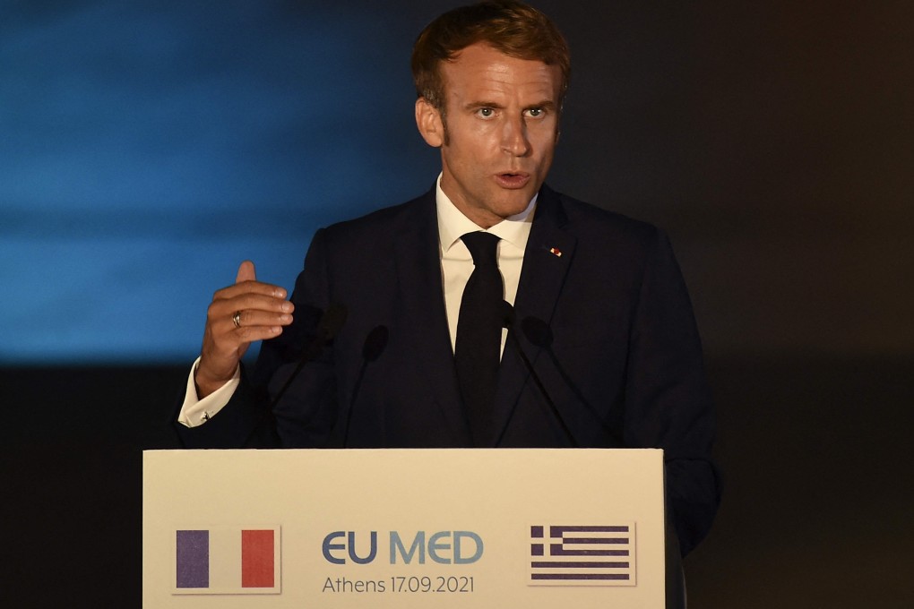 President Emmanuel Macron directed that France recall its ambassadors to the United States and Australia after Australia scrapped a purchase of French submarines in favour of nuclear-powered subs built with US technology. Photo: AFP