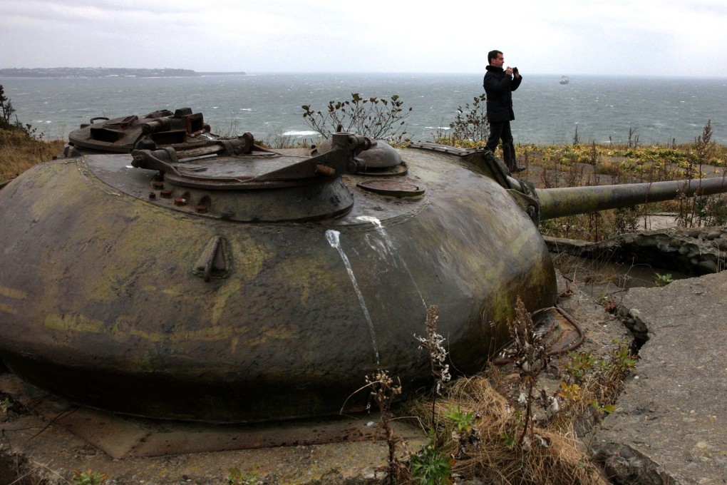 Soviet-era fortifications in the disputed islands known in Japan as the Northern Territories but in Russia as the Southern Kurils. Photo: AFP