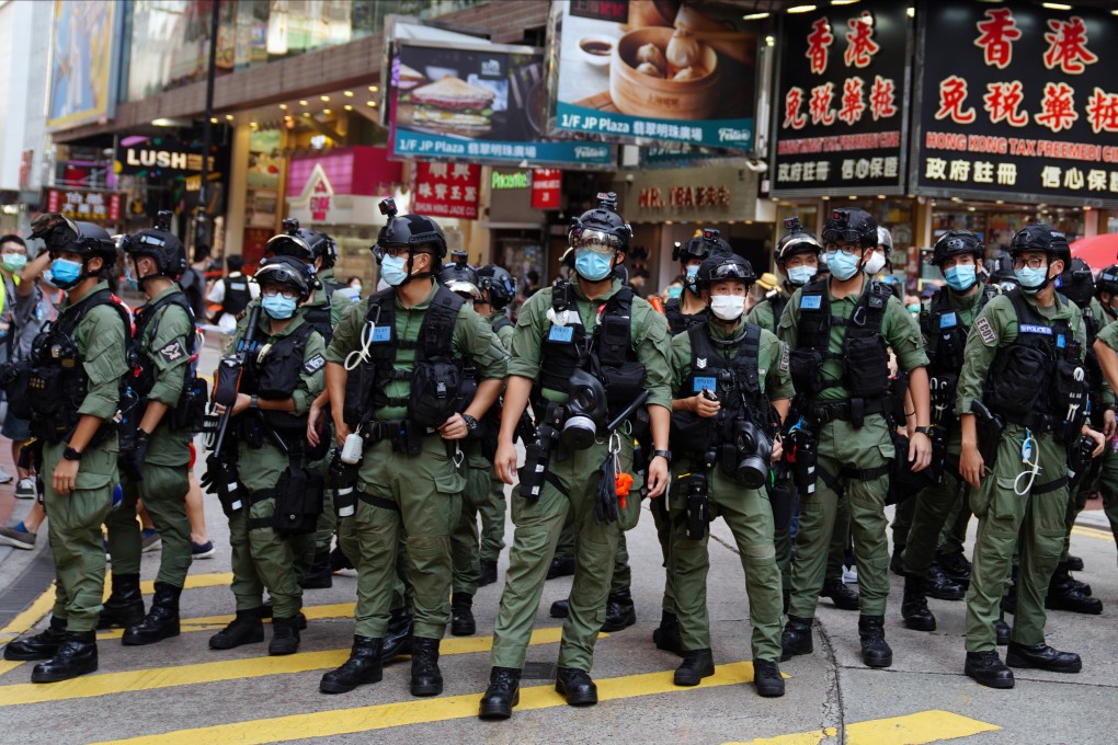 Police will deploy more than 5,000 officers to voting stations and high-risk areas for Sunday’s Election Committee polls. Photo: Sam Tsang