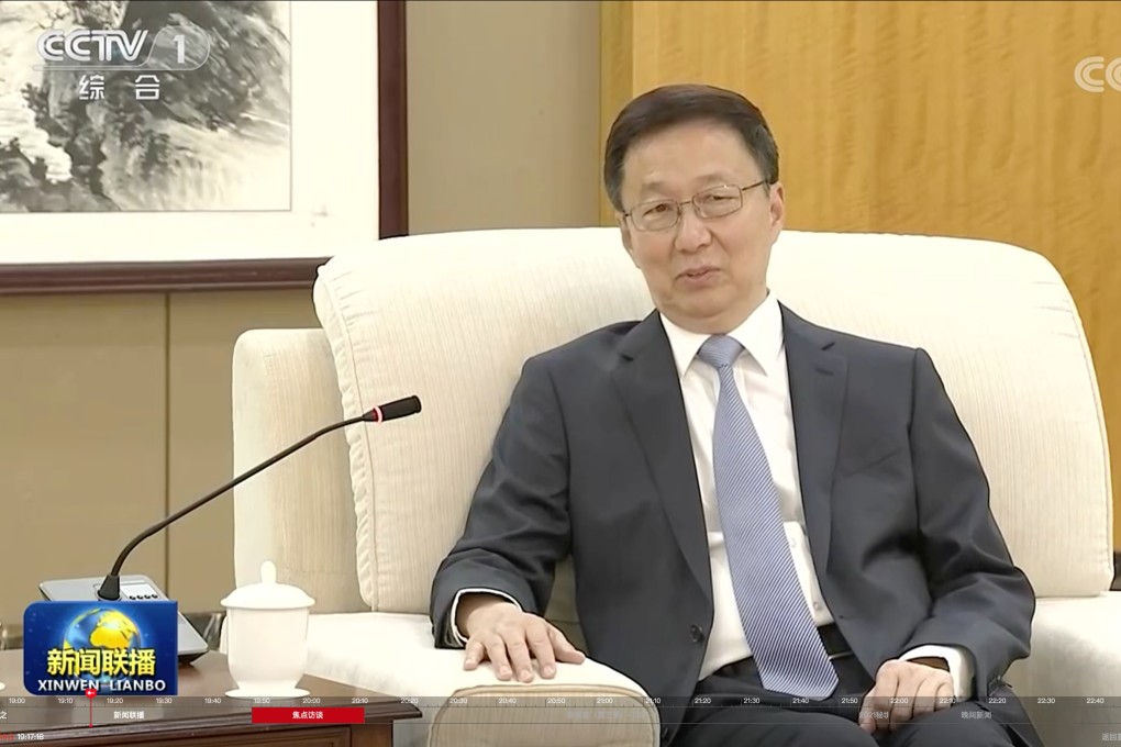 Chinese Vice-Premier Han Zheng has stressed that upcoming in elections in Hong Kong must be held smoothly. Photo: CCTV