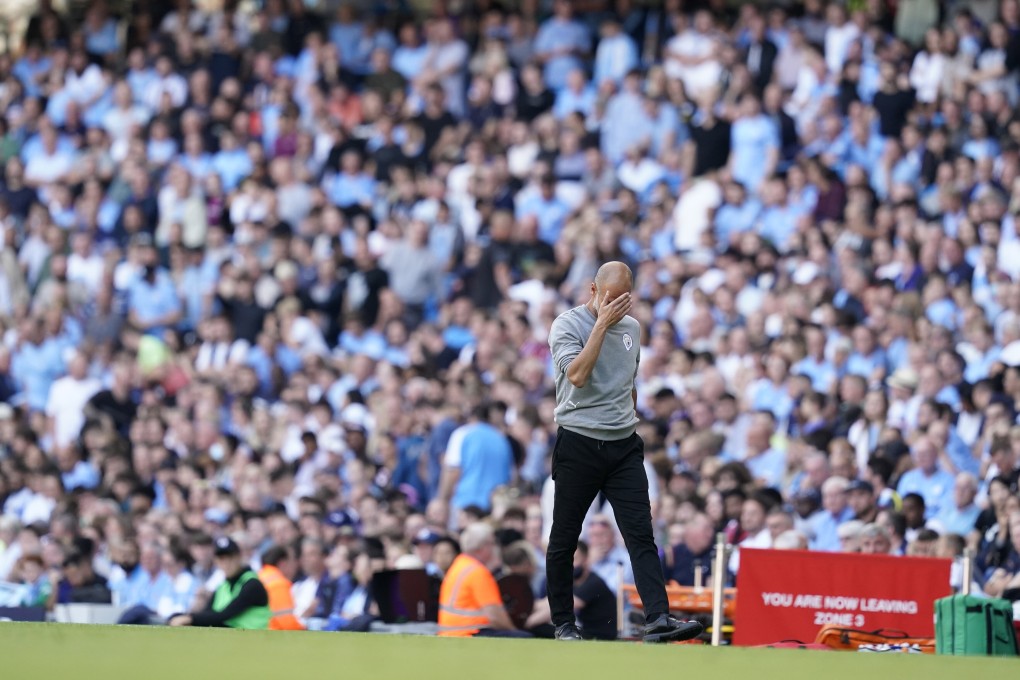 Manchester City manager Pep Guardiola says his injury-ravaged side will be forced to field youngsters in the League Cup this week. Photo: EPA