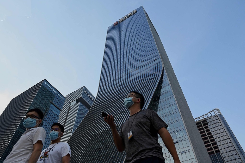 Evergrande’s headquarters in Shenzhen. Photo: AFP