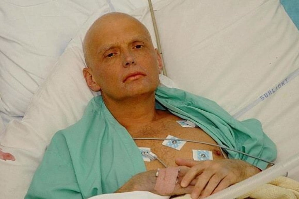 Alexander Litvinenko in his hospital bed after being poisoned in 2006. File photo: AP