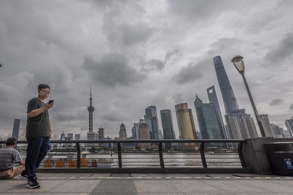 The Lujiazui financial district in Shanghai. The Shanghai Composite Index closed 0.4 per cent higher on Wednesday after trading reopened following a two-day holiday. Photo: EPA-EFE