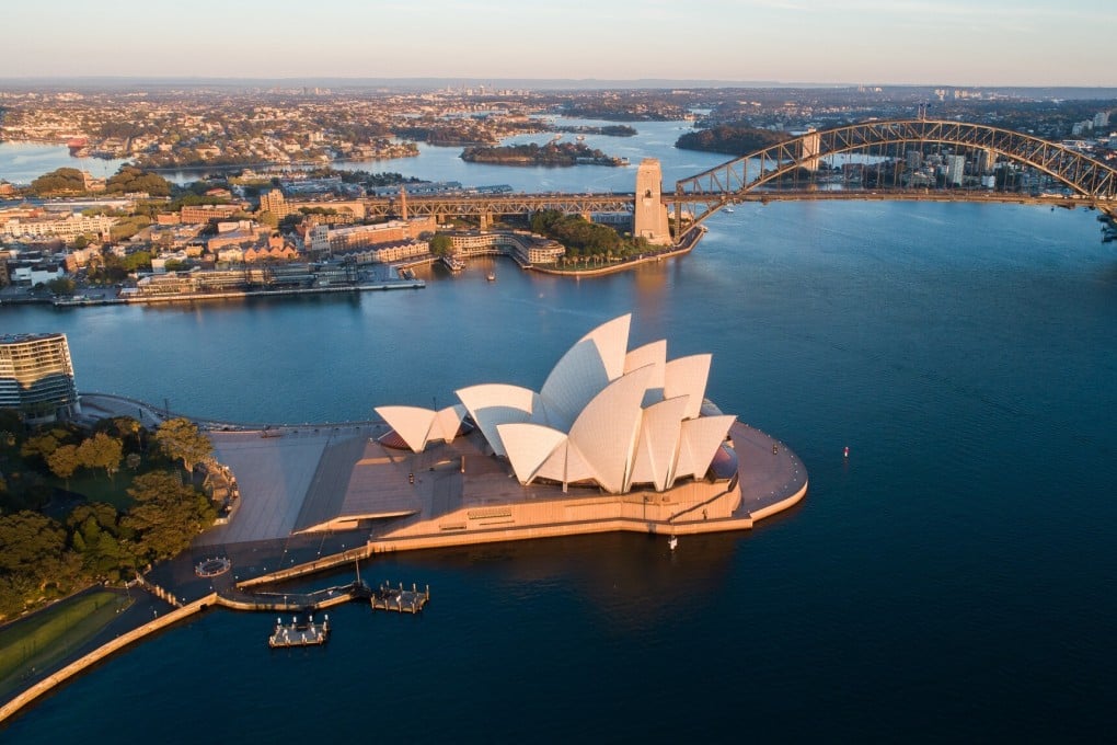 Sydney Opera House seen from the air. Australia’s borders have been mostly shut to non-citizens and non-residents since March 2020. Photo: Xinhua