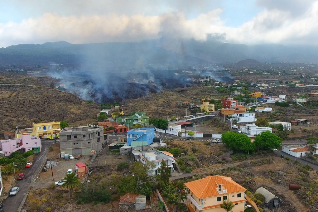 Residents in Los Llanos de Aridane were given one hour to pack up and flee. Photo: AFP