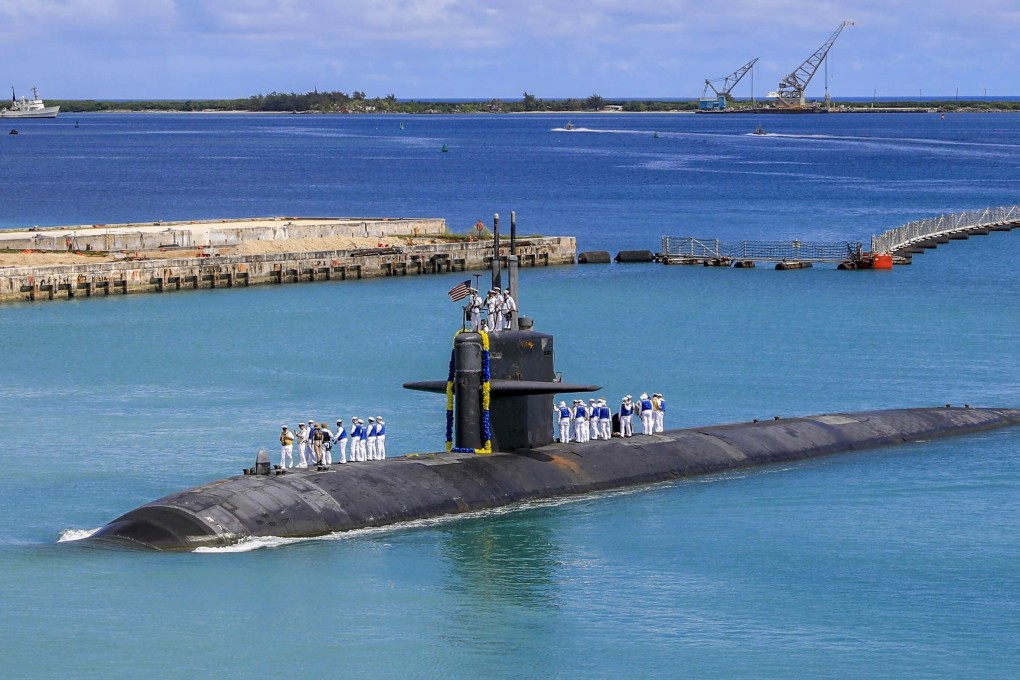 Australia will acquire US nuclear-powered submarines, like this US Navy one pictured in Guam, as part of a new security alliance with the US and Britain that has caused unease in Pacific Island nations. Photo: AP